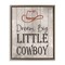 Stupell Industries Dream Big Little Cowboy Floating Frame, design by Christine Simpson Art